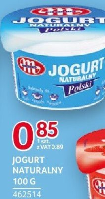 Jogurt naturalny Mlekovita 100 g promocja w Selgros