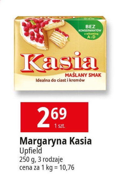 Margaryna Kasia ekstra maślany smak promocja w Leclerc