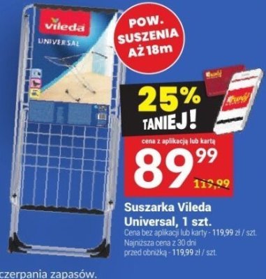 Suszarka Vileda Universal, 1 szt. promocja w Twój Market