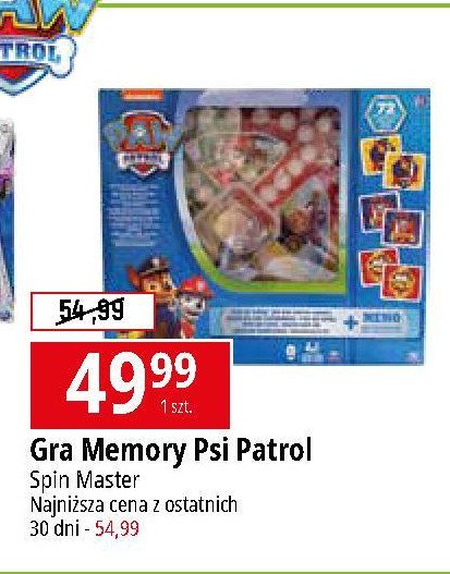 Gra memory psi patrol Spin master promocja