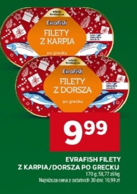Filety EvraFish z karpia/dorsza po grecku promocja w Stokrotka