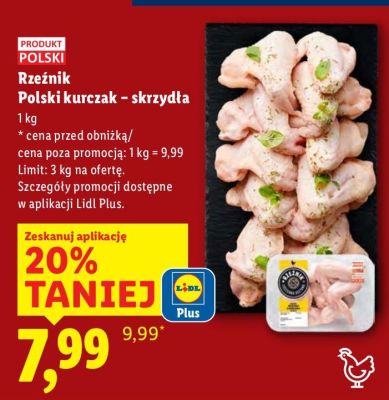 Polski kurczak skrzydła  promocja w Lidl
