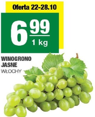 Winogrono jasne bezpestkowe Ryneczek lidla promocja w SPAR