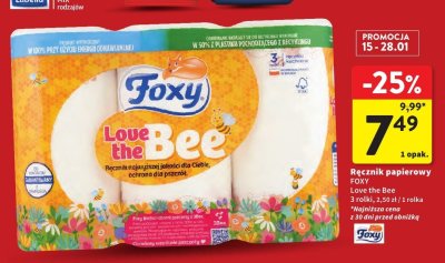Ręcznik papierowy Foxy Love the Bee promocja w Intermarche