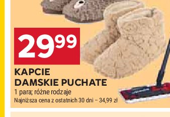 Kapcie damskie puchate promocja