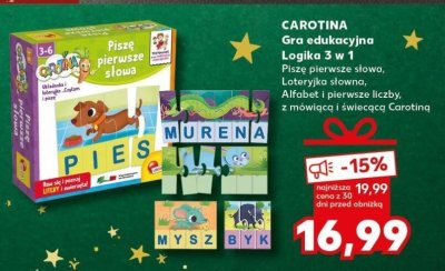 CAROTINA Gra edukacyjna Logika 3 w 1 promocja w Kaufland