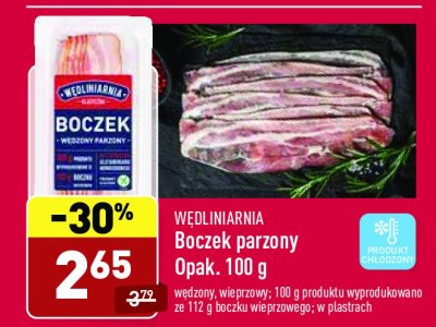 Boczek wędzony parzony Wędliniarnia classic promocja