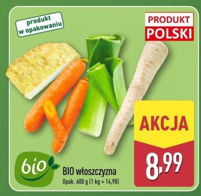 BIO włoszczyzna promocja w Aldi