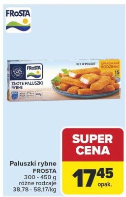 Paluszki rybne FROSTA różne rodzaje promocja w Carrefour
