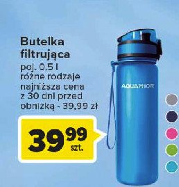 Butelka filtruj膮ca 500 ml czarna Aquaphor promocja