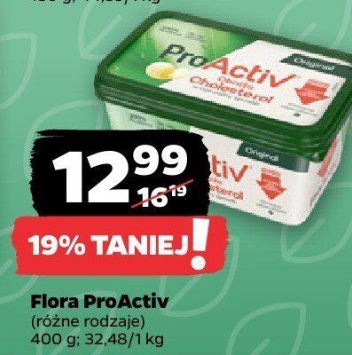 Flora ProActiv (różne rodzaje) promocja w Netto