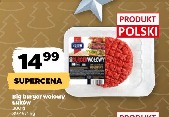 Burger wołowy Łuków promocja