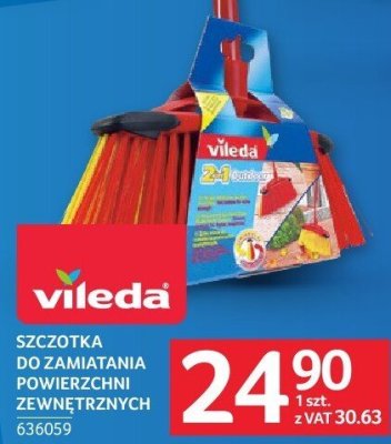Szczotka do zamiatania zewnętrznych Vileda promocja w Selgros