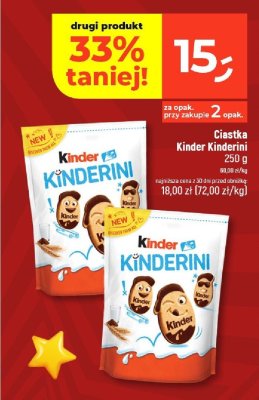 Ciastka Kinder Kinderini promocja w Dealz