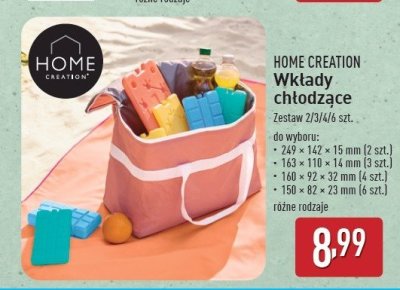 Wkłady chłodzące do lodówek turystycznych 400 g Home creation promocja