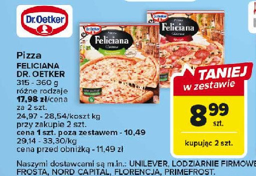 Pizza salame chorizo Dr. oetker feliciana promocja w Carrefour Market