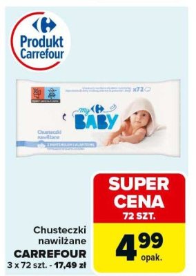 Chusteczki nawilżane CARREFOUR promocja w Carrefour Market