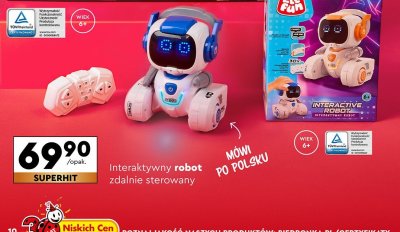 Interaktywny robot zdalnie sterowany  promocja w Biedronka