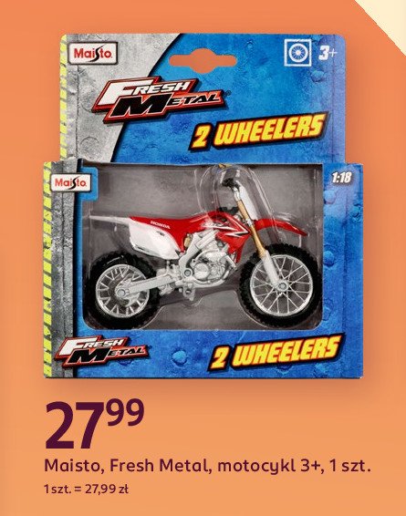 Motocykl fresh metal MAISTO promocja