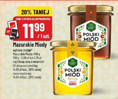 Miód Mazurskie Miody promocja w POLOmarket