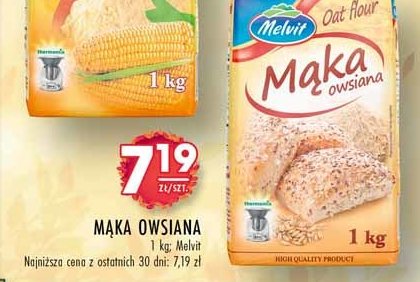 Mąka owsiana Melvit promocja