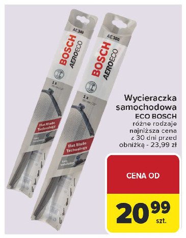 Pióro wycieraczki 340 mm Bosch aeroeco promocja w Carrefour