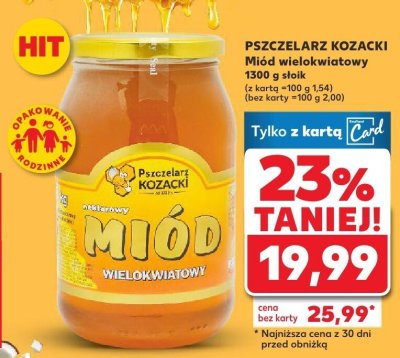 Miód wielokwiatowy promocja w Kaufland