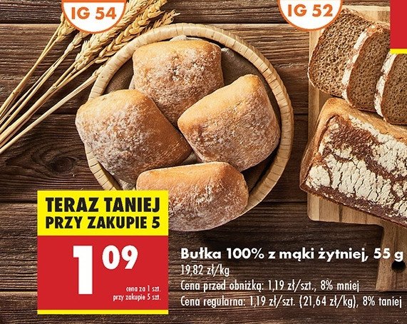 Bułka żytnia promocja w Biedronka