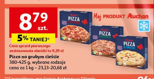 Pizza 4 sery Auchan promocja