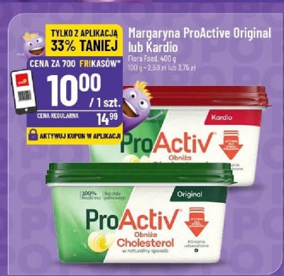 Margaryna ProActive Original lub Kardio Flora Food promocja w POLOmarket
