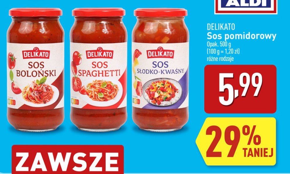 Sos spaghetti Delikato promocja
