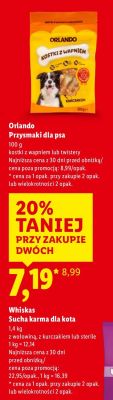 Sucha karma dla kota Whiskas promocja w Lidl
