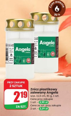 Znicz plastikowy zalewany promocja w Dino