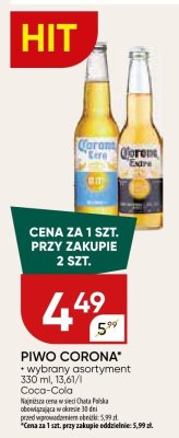 Piwo Corona Coca-Cola promocja w Chata Polska