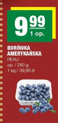 Borówka amerykańska Peru promocja w SPAR