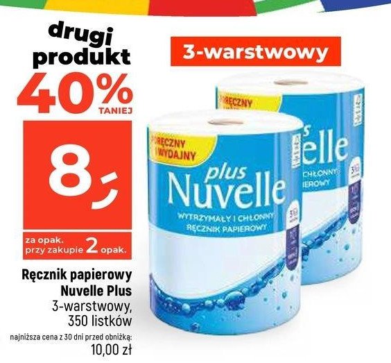 Recznik papierowy Nuvelle plus promocja