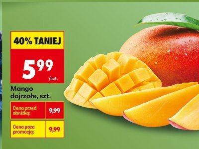 Mango dojrzałe 1 szt. promocja w Biedronka