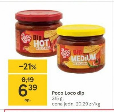 Dip salsa hot mexicana Poco loco promocja