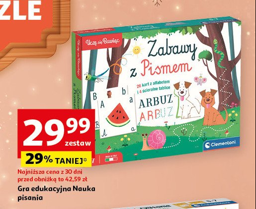 Zabawa w pisanie Clementoni promocja w Auchan