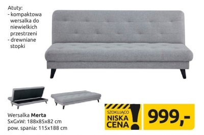 Wersalka Merta promocja w Black Red White