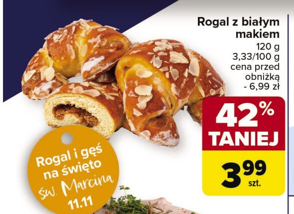 Rogalik z białym makiem promocja