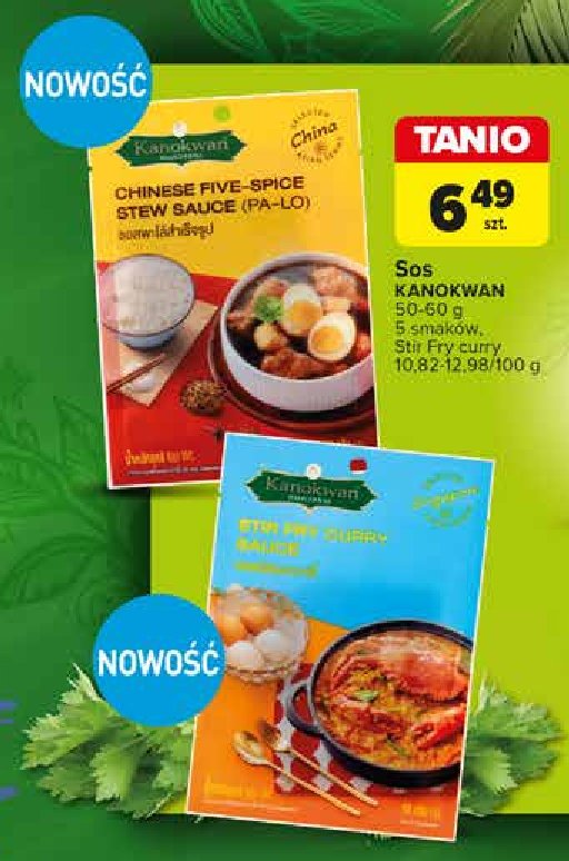 Sos stir fry curry Kanokwan promocja w Carrefour