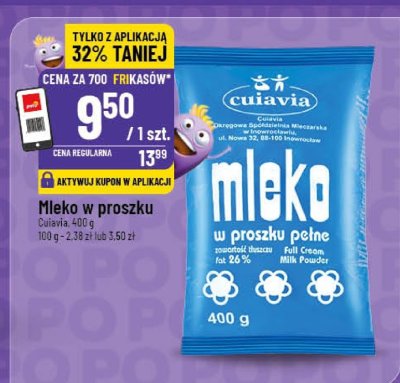 Mleko w proszku pełne Cuiavia promocja w POLOmarket