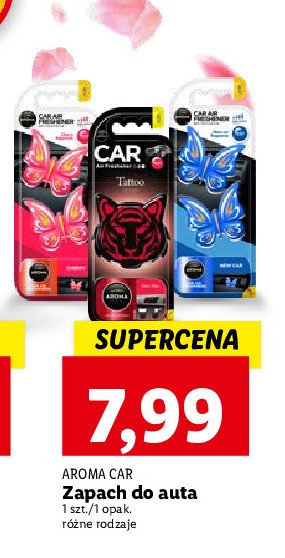Zapach do auta new car Aroma car butterfly promocja