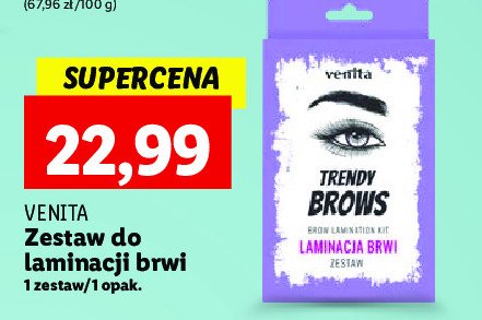 Zestaw do laminacji brwi Venita trendy brows promocja