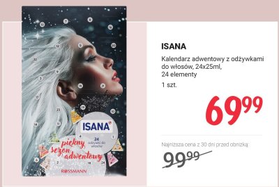 Kalendarz adwentowy z odżywkami do włosów,  promocja w Rossmann