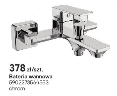 Bateria wannowa chromowana Valvex Harris promocja w Castorama