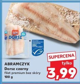 Dorsz czarny filet bez skóry Abramczyk promocja