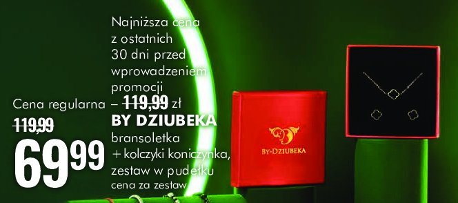 Bransoletka + kolczyki koniczynka By dziubeka promocja w Super-Pharm