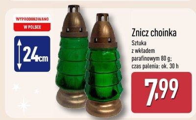 Znicz choinka Znicz choinka promocja w Aldi
